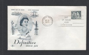 Canada #544  (1971 8c Centennial issue) unaddressed Rosecraft-E cachet FDC