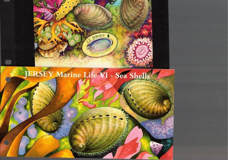 GB - JERSEY Sc 1207-13 NH SET+S/S OF 2006 - IN BOOKLETS - SEA LIFE - (WG18)