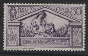 Italy - Scott 251 -Helenus and Aeneas-1930 - MVLH - 30c Dull Violet