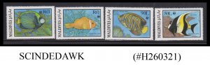 MALDIVES - 1986 WWF FISH / MARINE LIFE 4V MNH