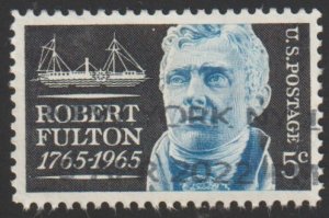 SC# 1270 - (5c) - Robert Fulton,Used single