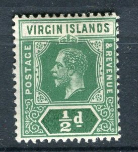 VIRGIN ISLANDS(stamp) 1920s early GV issue Mint hinged Shade of 1/2d. value