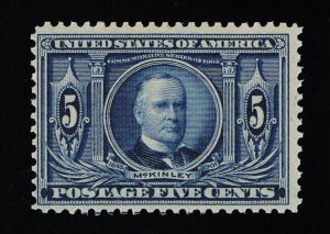 EXCELLENT GENUINE SCOTT #326 F-VF MINT OG NH 1904 BLUE LOUISIANA PURCHASE #18817