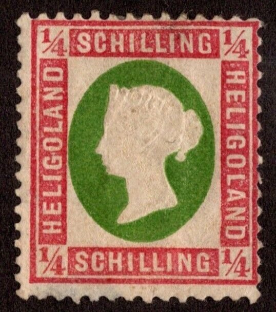 KAPPYSTAMPS G399 HELIGOLAND 1/4 SCHILLING SCOTT 7 MINT HINGED CV $30