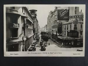 1943 APO 762 US Army in Mprocco RPPC Postcard Cover to Chicago Casablanca View