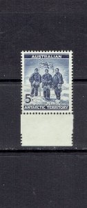 AUSTRALIA  ANTARCTIC TERRITORY - 1957 EXPLORERS REDRAWN - SCOTT L6 - MNH