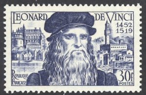 France Sc# 682 MNH 1952 Leonardo da Vinci