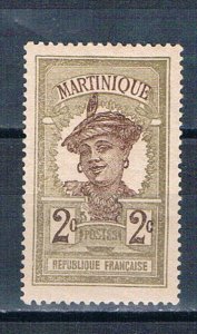 Martinique 63 Unused Woman 1908 (M0378)+