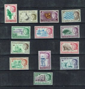 Cayman Islands:  1964, Definitive Series,  short set to 5/- Mint Lightly Hinged