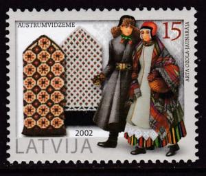 Latvia 2002 Mittens VF/NH Scott 560