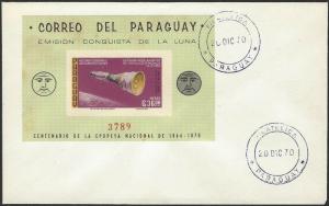 Paraguay Mi Block #90 on 1970 Cover