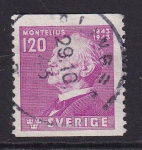 Sweden #346  used 1943 Montelius  perf. 12 1/2  Vert. 1.20k