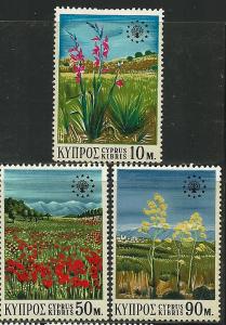 Cyprus # 343-5, Mint Hinge