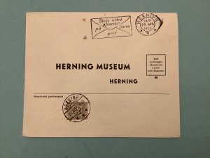 Denmark Herning Museum 1953 Stamps Cover  R41607