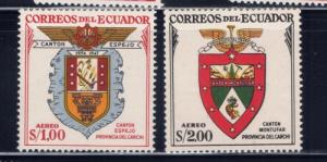 Ecuador C316-17 NH 1957 Airmail issues