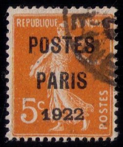 FRANCE YVERT #30 PRECANCEL USED F-VF