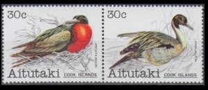 1981 Aitutaki 392-393Paar Birds 6,40 €