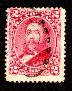 Hawaii 43 U 1886 2c rose