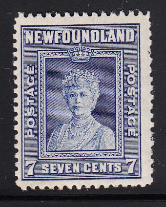 Newfoundland 1941-44 MNH Scott #258 7c Queen Mary