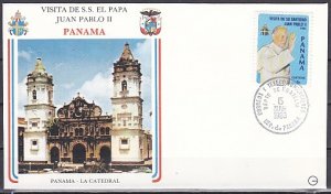 Panama, Scott cat. 05/MAR/83 Cancel. Pope John Paul II visit. Souvenir cover. ^