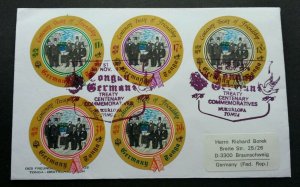 Tonga Germany Centenary Treaty Of Friendship 1976 (FDC) *addressed *odd *rare