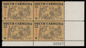 United States 1407 Plate Block MNH