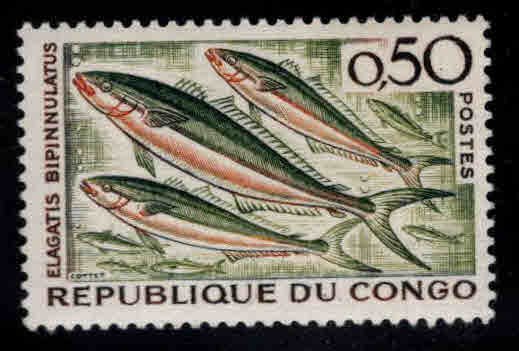 Congo Peoples Republic Scott 96 MH* Fish stamp Ex French Congo