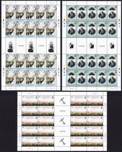 BIOT Battle of Trafalgar 3v part 2 Full Sheets of 20 sets SG#344/46 CV?180+