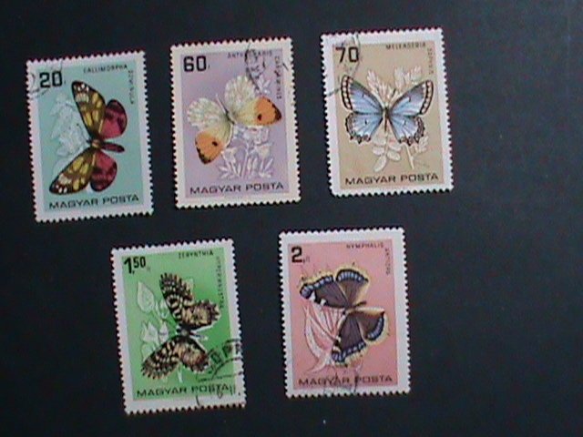 ​HUNGARY STAMP- COLORFUL BEAUTIFUL LOVELY BUTTERFLY  LARGE CTO STAMPS-VF