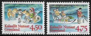 Greenland #327-8 MNH Set - Christmas