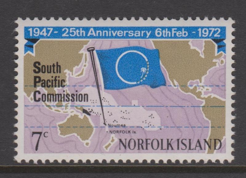 Norfolk Island 1972 South Pacific Commission Sc#149 MLH