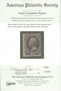 U.S. #162 USED WITH APS CERT
