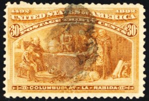 239, Used 30¢ VF Very Well Centered Stamp - Stuart Katz