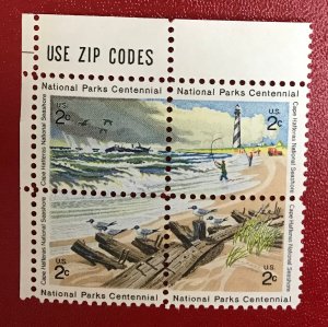 1972 US Sc 1448-1451 MNH Block Cape Hatteras National seashore CV$1.20 Lot 1857