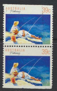 Australia SG 1179  SC# 1109  Fishing pair Used / FU  see details