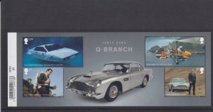MS4338a 2020 James Bond miniature sheet BARCODE UNMOUNTED MINT/MNH