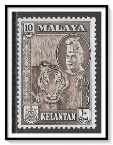 Kelantan #77 Sultan & Tiger MNH