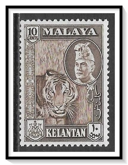 Kelantan #77 Sultan & Tiger MNH
