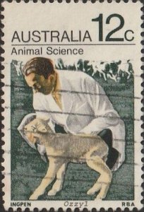 Australia #501 1971 12c Vet & Lamb R.S.P.C.A. Centenary USED-Fine-NH.