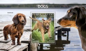 Sierra Leone - 2019 Dog Breeds on Stamps - Stamp Souvenir Sheet - SRL191203b