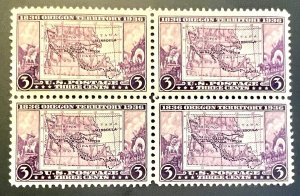 Scott#: 783 - Oregon Territory 3¢ 1936 Block of Four MOG - Lot 13