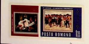 Romania Sc 1923-4 MNH Set of 1967 - Art Paintings