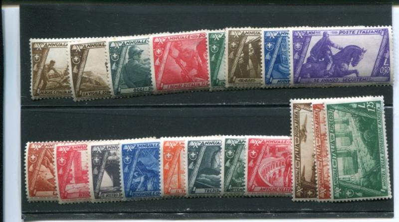 Italy  #200-305, C40-41 Mint F-VF   -  LSP