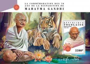 Togo - 2018 Mahatma Gandhi Anniversary - Stamp Souvenir Sheet TG18302b