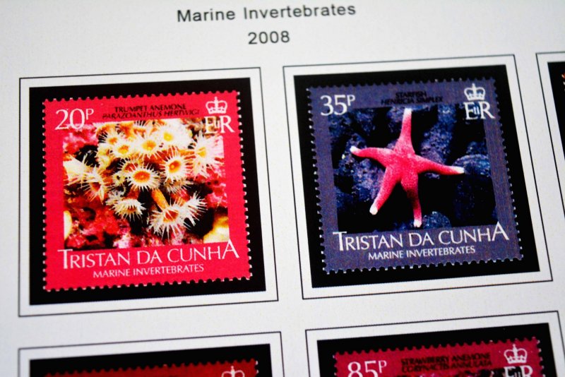 COLOR PRINTED TRISTAN DA CUNHA 1952-2010 STAMP ALBUM PAGES (139 illustr. pages)