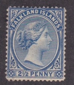 Falkland Islands # 15, Queen Victoria, Hinged, 1/3 Cat