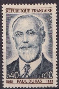 France B390 (mnh, gum toning) 40c+10c Paul Dukas, composer (1965)