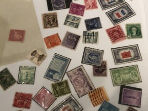 W.W. Stamps In Glassine’s Some Old US Revenue + Lots Of Other Countries