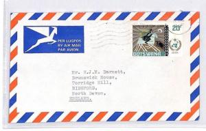 BQ306 Botswana Devon Commercial Airmail Cover {samwells}PTS