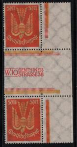 Germany Scott # C11, gutter pair, mint nh, se-tenant, Mi# 218ZS